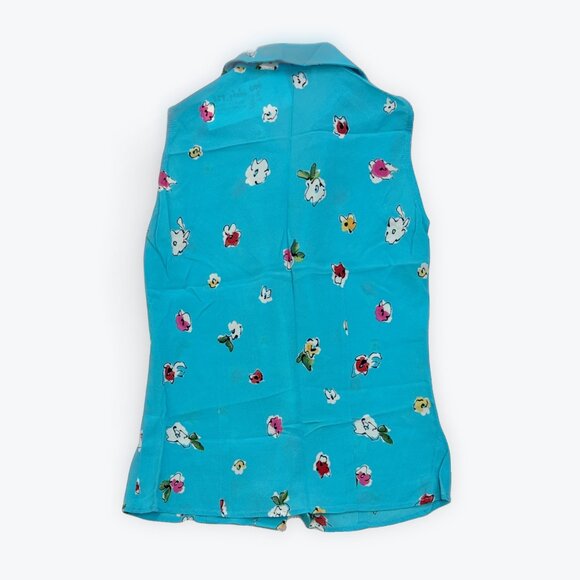 S Vintage Margaret M Flower Top Skirt Set - Picture 2 of 6